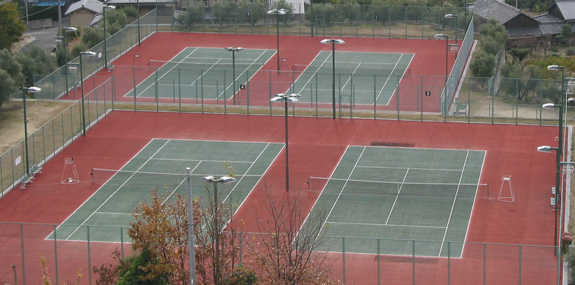テニスコート　－小豆島オリーブ公園－